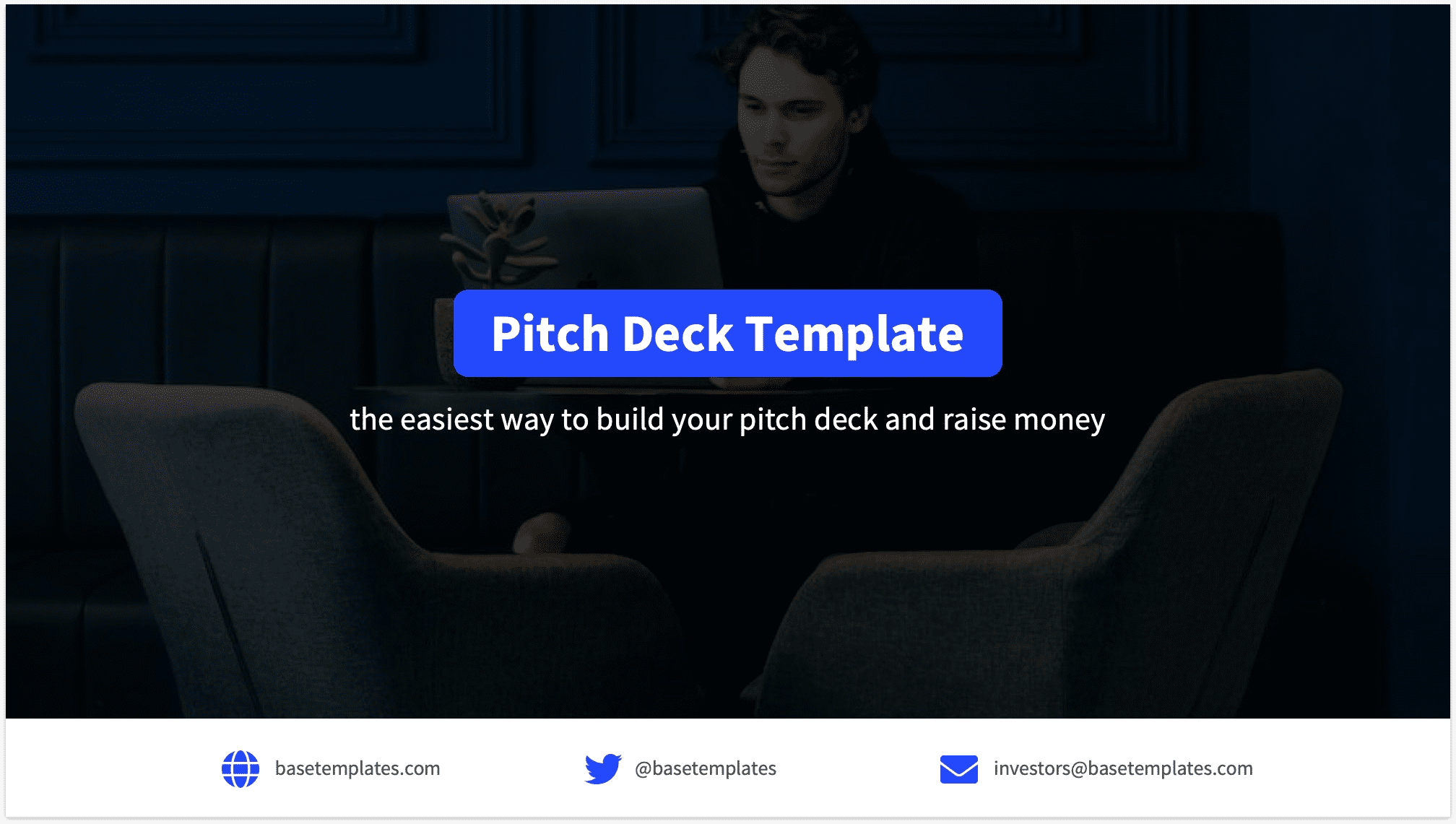 Contact Slide Pitch Deck Template Viewer BaseTemplates